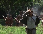 Indiana Jones running from natives